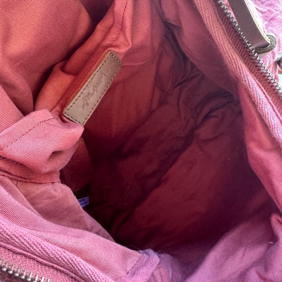 Free People Malta Velvet Backpack Sepia Rose - Picture 7 of 8